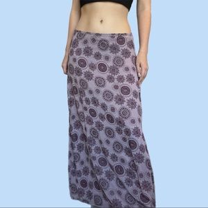 90s floral maxi skirt